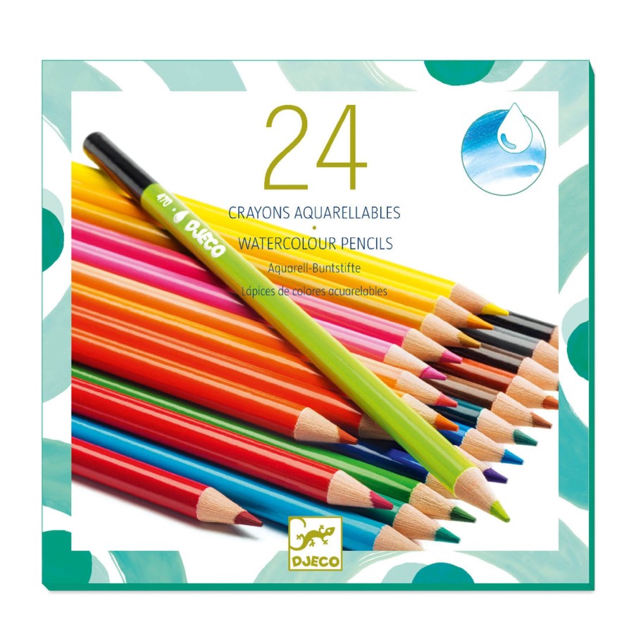 Toys Djeco Arts & Crafts | 24 Watercolour Pencils