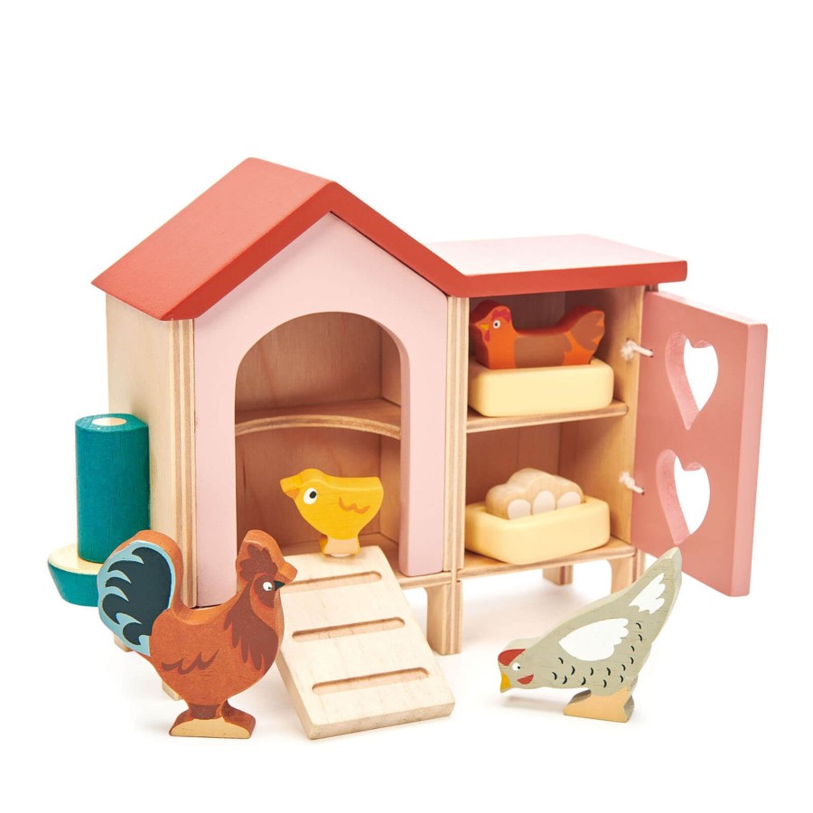 Toys Tender Leaf Wooden Toys | Chicken Coop Set