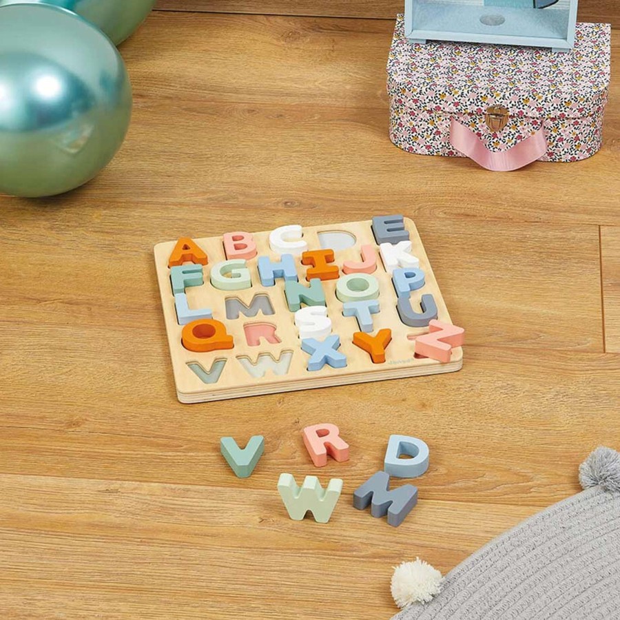 Toys Janod Games, Puzzles, Jigsaws | Sweet Cocoon Alphabet Puzzle