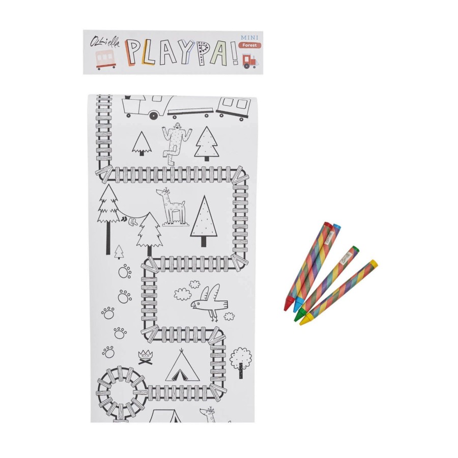 Toys Olli Ella Arts & Crafts | Colouring Paper Roll - Forest