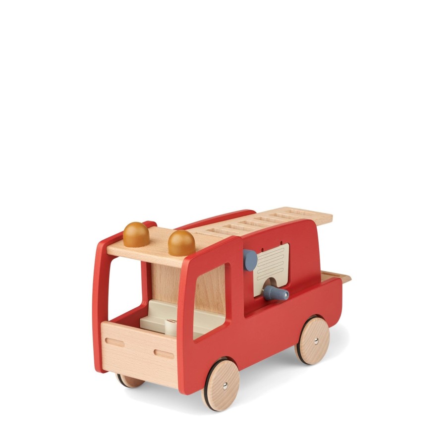 Toys Liewood Trains, Cars, Planes | Eigil Fire Truck Classic Navy Multi Mix