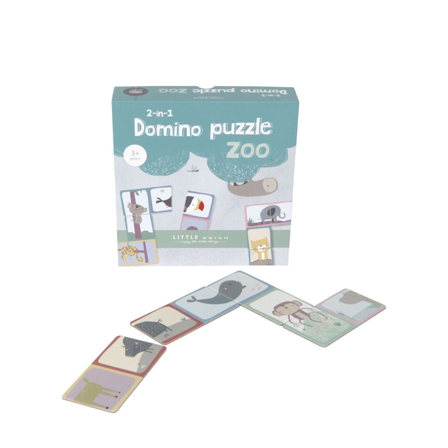 Toys Little Dutch Games, Puzzles, Jigsaws | Domino Puzzle Zoo