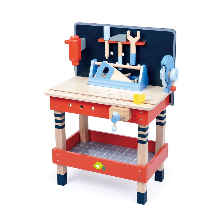 Toys Tender Leaf Tool Sets, Workbenches | Wooden Tool Bench Plus Tools And Accessories