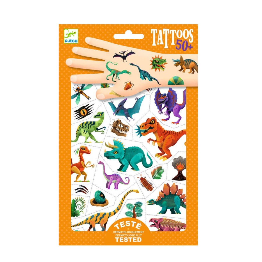 Toys Djeco Arts & Crafts | Dinosaurs Temporary Tattoos