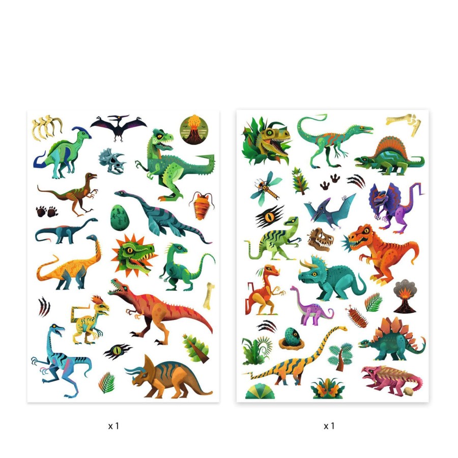 Toys Djeco Arts & Crafts | Dinosaurs Temporary Tattoos