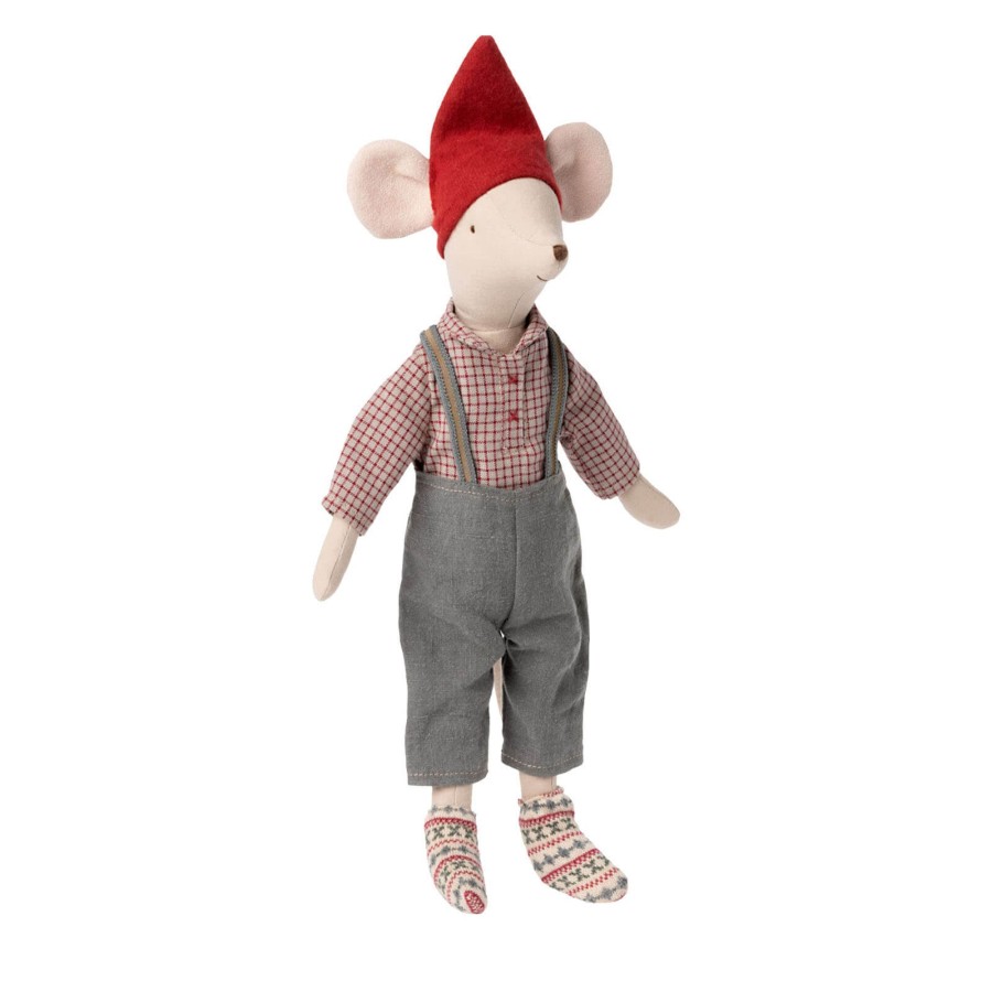 Toys Maileg Soft Toys, Comforters | Christmas Clothes Medium Mouse - Oy