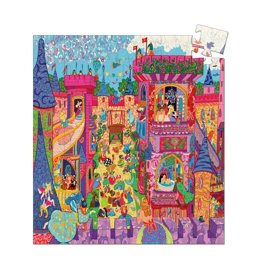 Toys Djeco Games, Puzzles, Jigsaws | 54 Piece Puzzle - The Fairy Castle