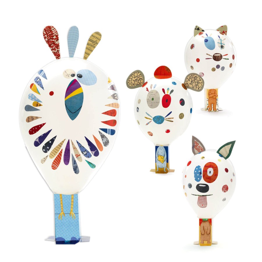 Toys Djeco Arts & Crafts | Do It Yourself Mosaics Craft Set - Animal Balloons