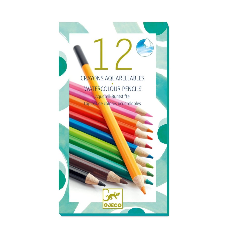 Toys Djeco Arts & Crafts | 12 Watercolour Pencils