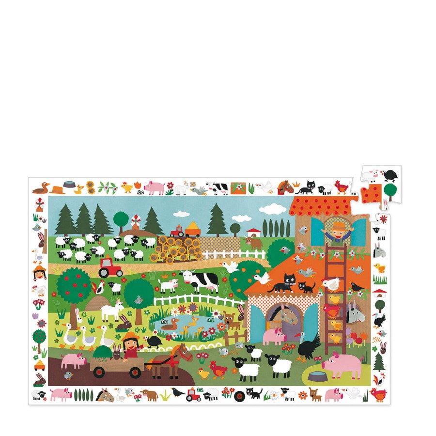 Toys Djeco Games, Puzzles, Jigsaws | 35 Piece Puzzle - The Farm