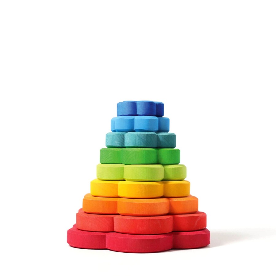 Toys Grimm’s Stacking Toys | Flower Stacking Tower