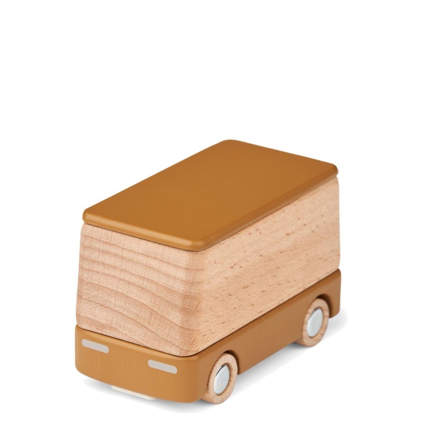 Toys Liewood Trains, Cars, Planes | Village Bus Golden Caramel