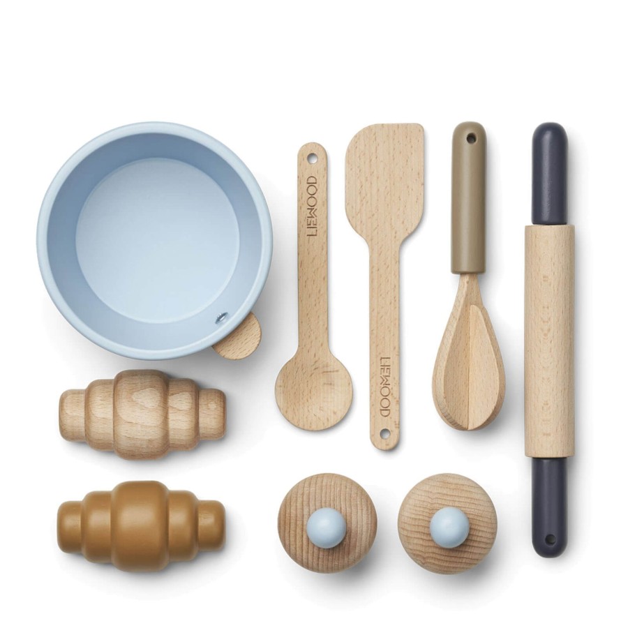 Toys Liewood Wooden Toys | Lisbeth Baking Play Set Sea Blue Multi Mix