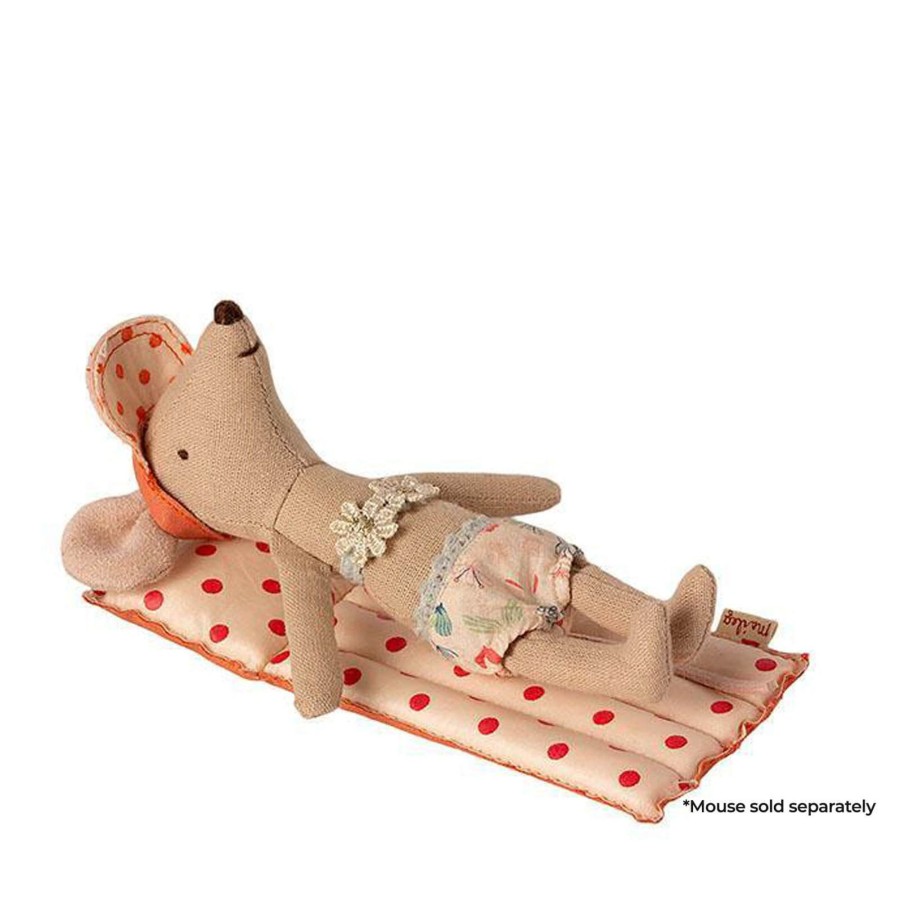 Toys Maileg Dolls, Dolls Houses | Air Mattress For Beach Mouse Red Dots