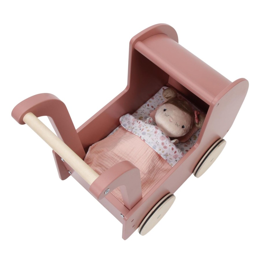 Toys Little Dutch Walkers, Prams | Wooden Doll Pram Includes Doll And Bedding