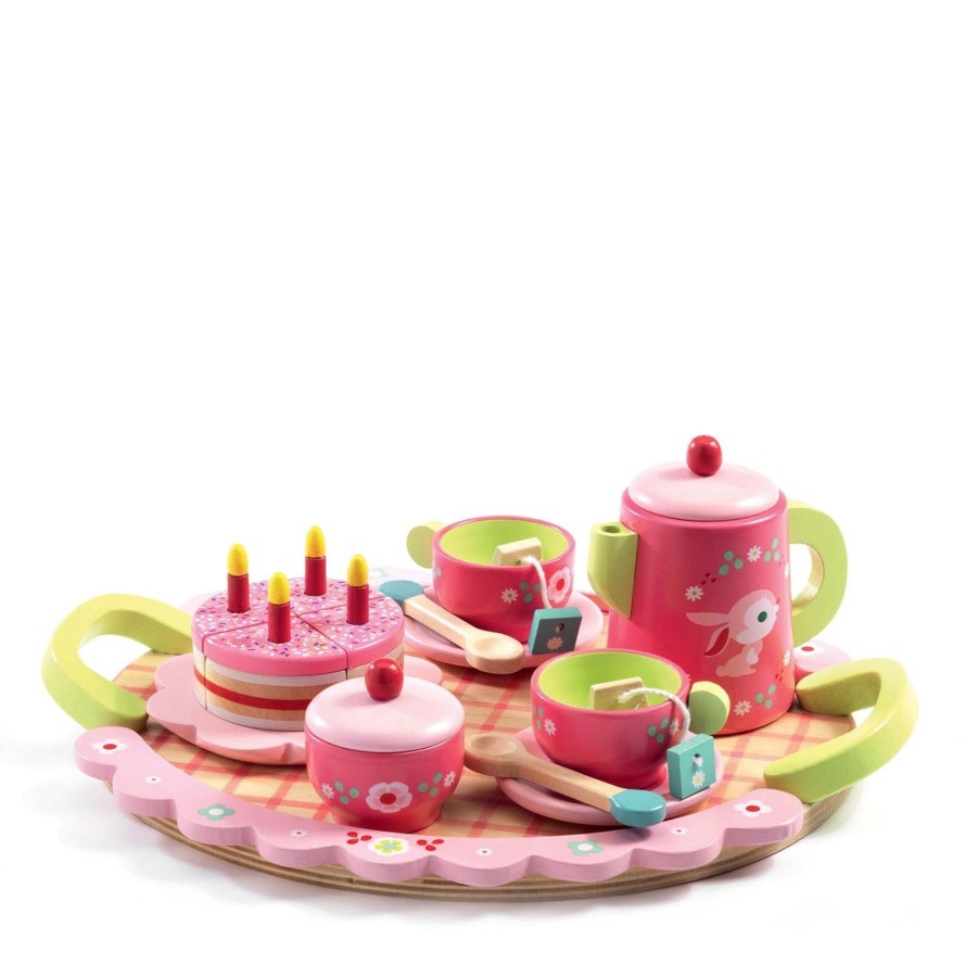 Toys Djeco Kitchens, Foods | Lili Roses Tea And Cake Set