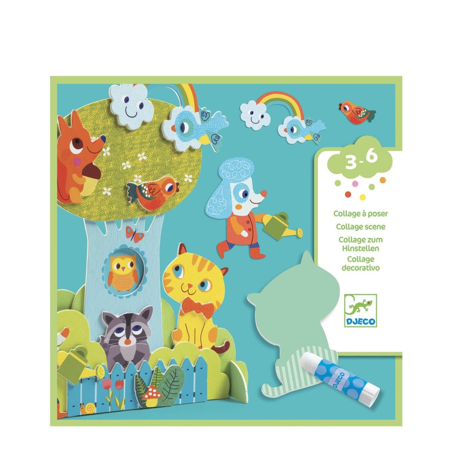 Toys Djeco Arts & Crafts | Collage Craft Set - Garden Pals