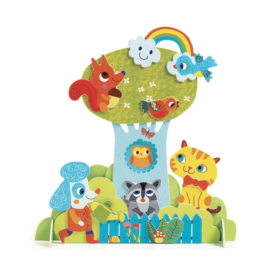 Toys Djeco Arts & Crafts | Collage Craft Set - Garden Pals