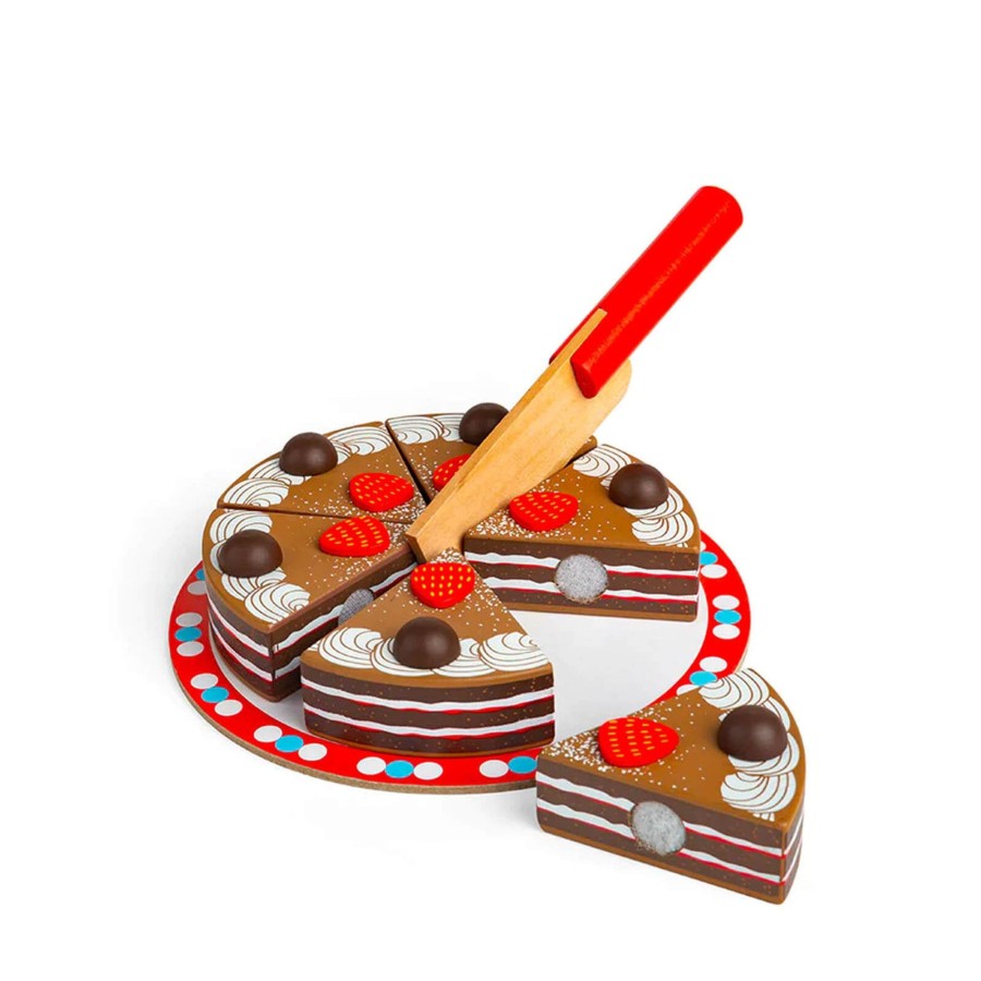 Toys Big Jigs Kitchens, Foods | Wooden Chocolate Cake