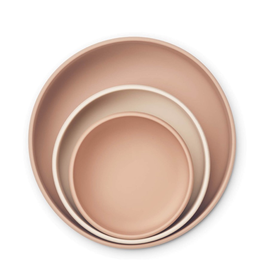 Home Liewood Snack Bowls, Plates | Audrey Bowl Set Rose Multi Mix