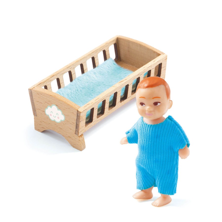 Toys Djeco Dolls, Dolls Houses | Baby Sasha And Crib