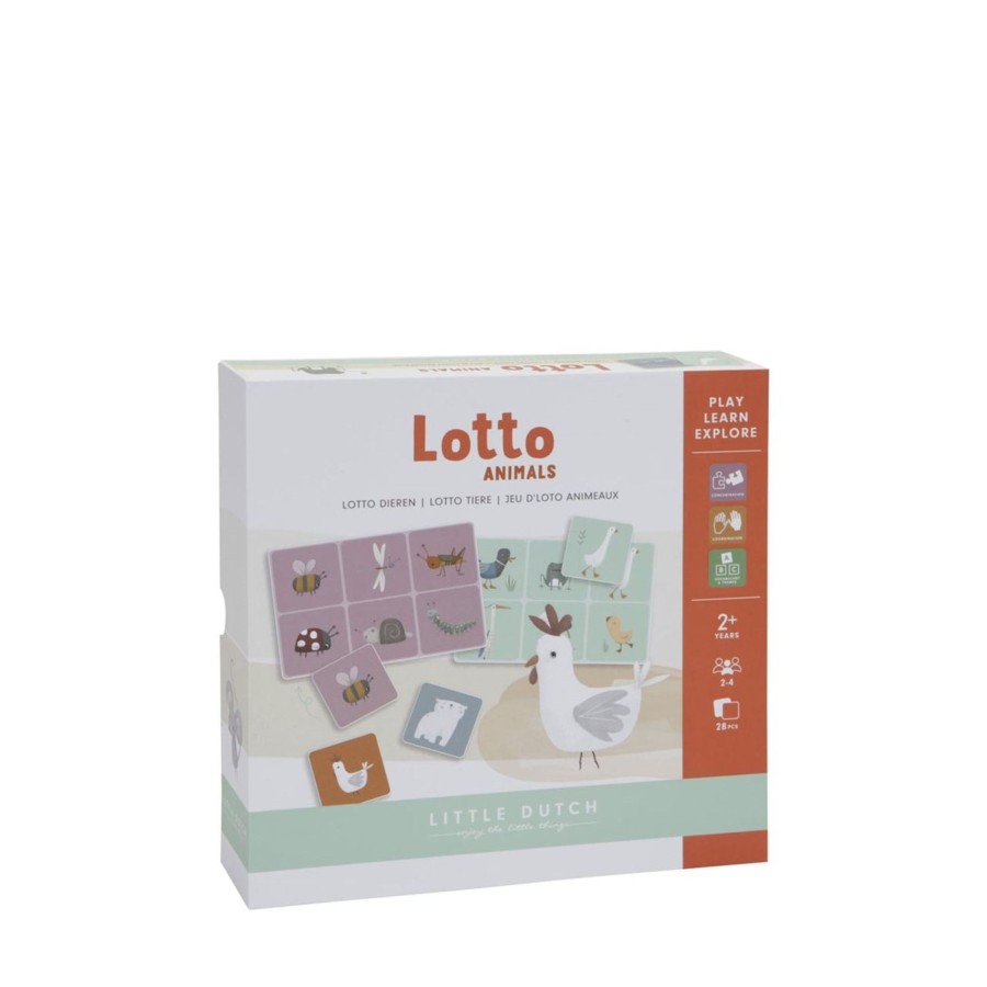 Toys Little Dutch Games, Puzzles, Jigsaws | Lotto Game Animals