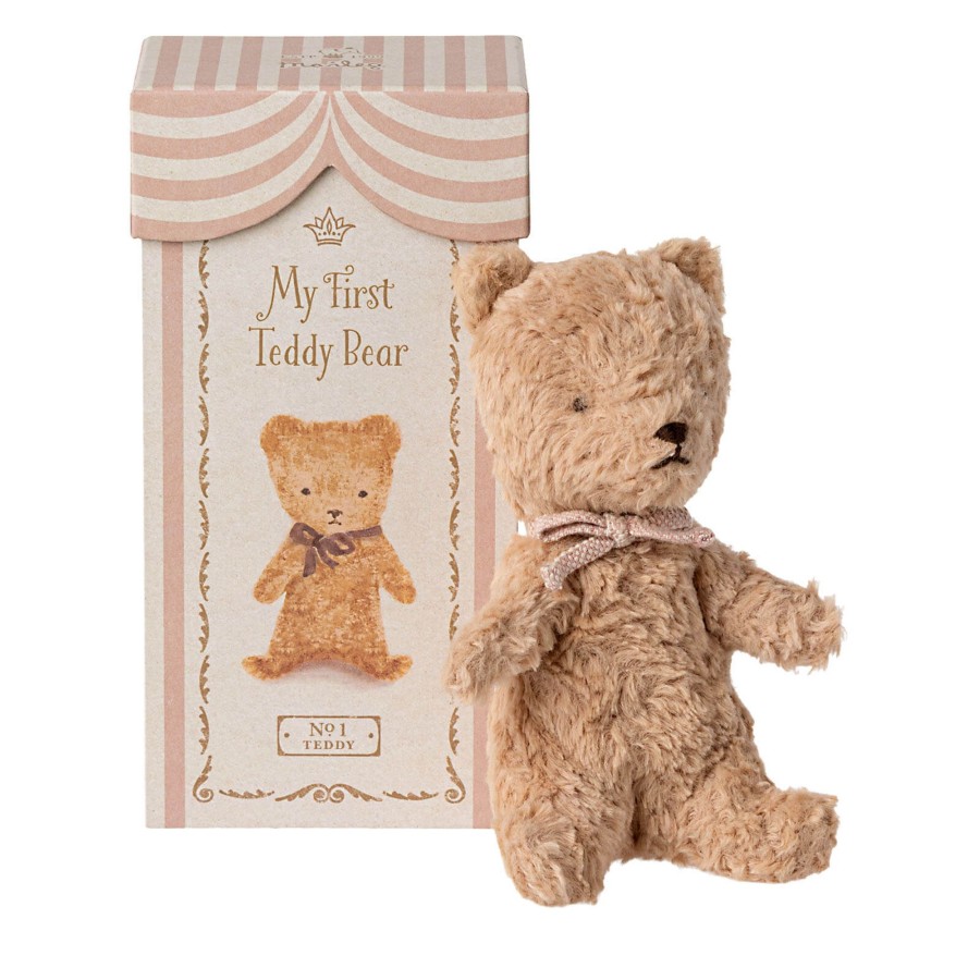 Toys Maileg Soft Toys, Comforters | My First Teddy - Powder