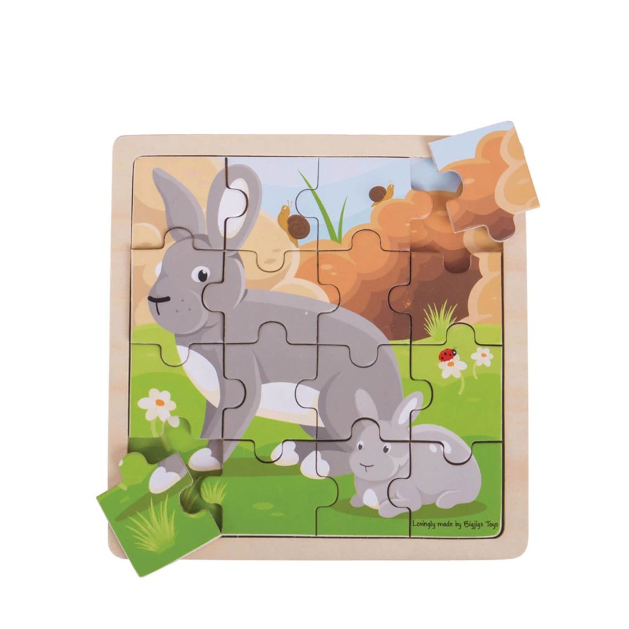 Toys Big Jigs Games, Puzzles, Jigsaws | Rabbit And Kitten Puzzle