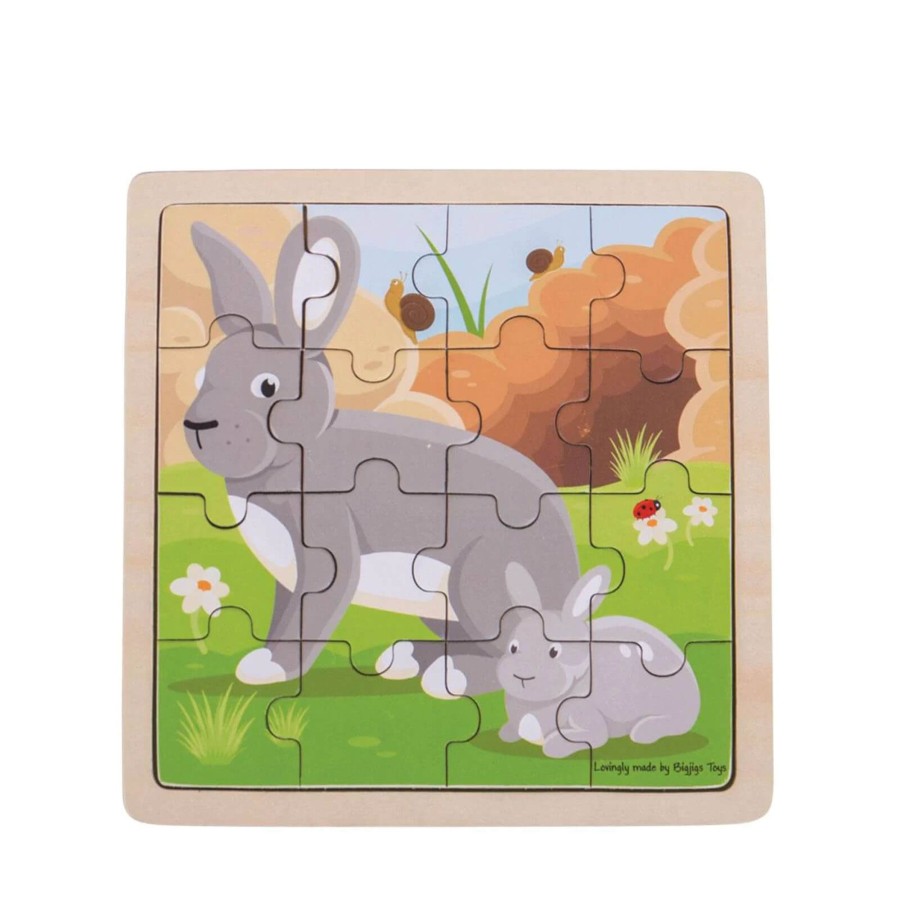 Toys Big Jigs Games, Puzzles, Jigsaws | Rabbit And Kitten Puzzle