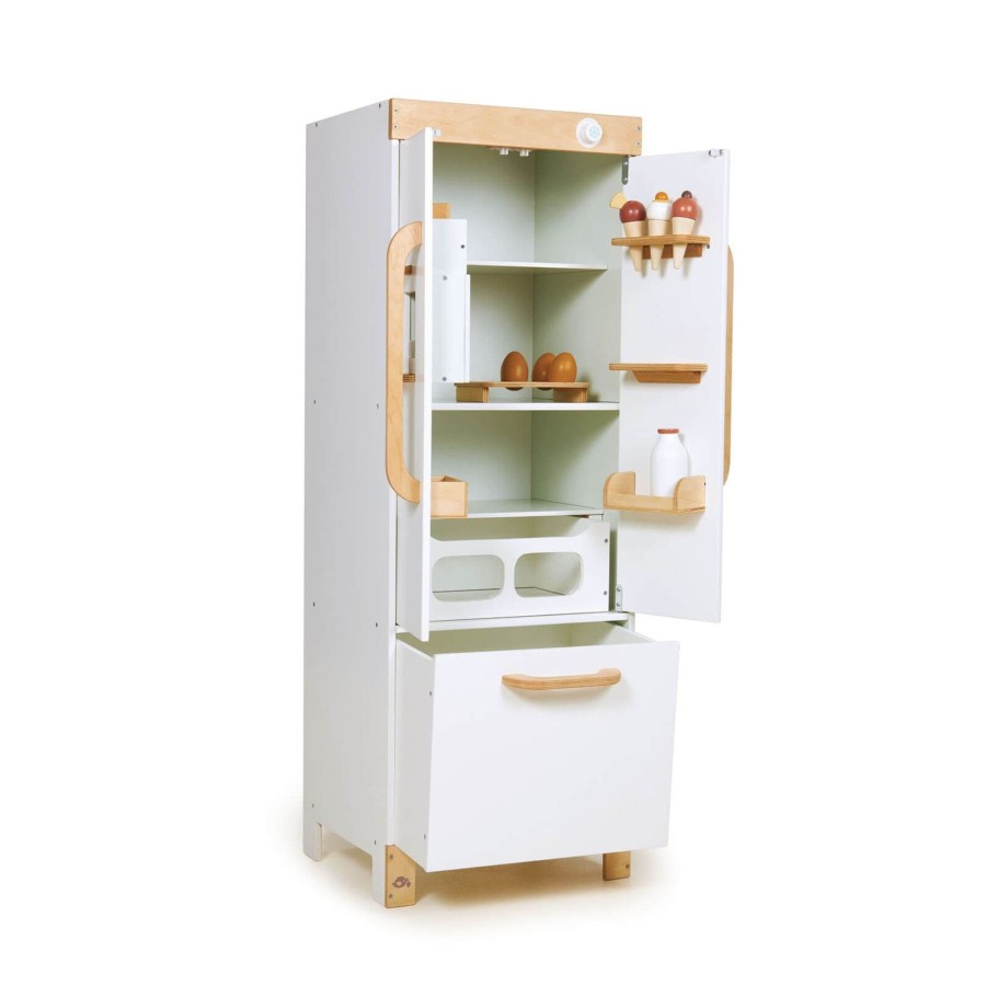 Toys Tender Leaf Wooden Toys | Refrigerator With Functioning Ice Maker