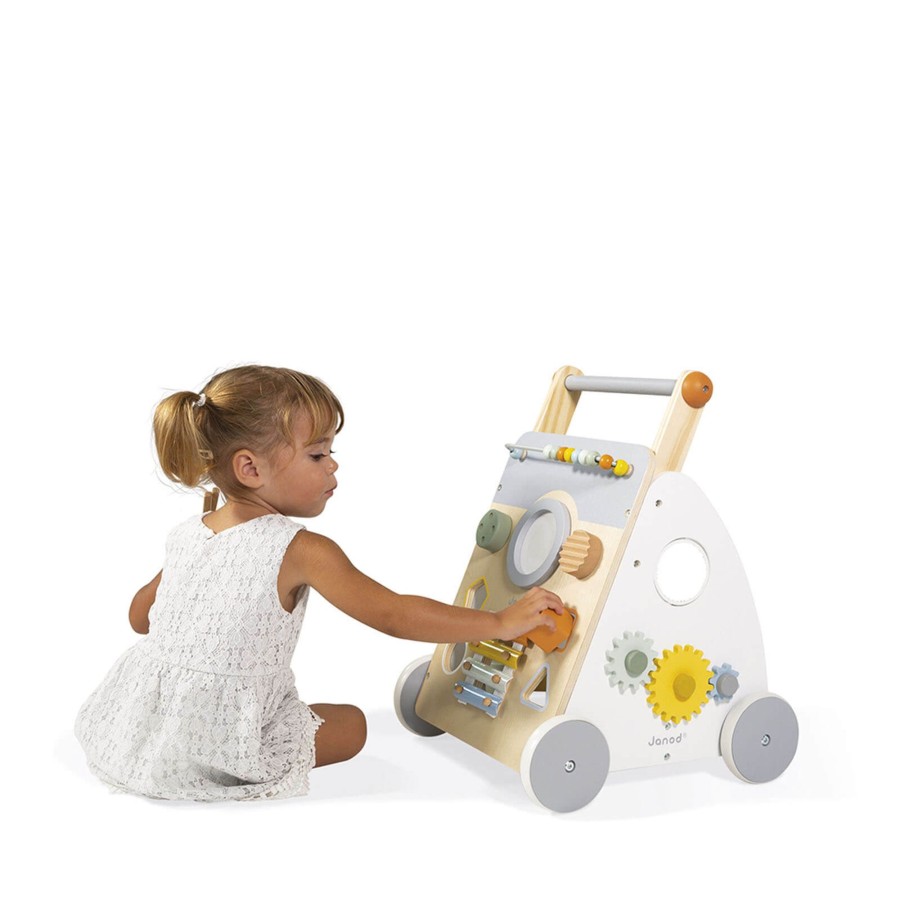 Toys Janod Wooden Toys | Sweet Cocoon Multi Activity Baby Walker