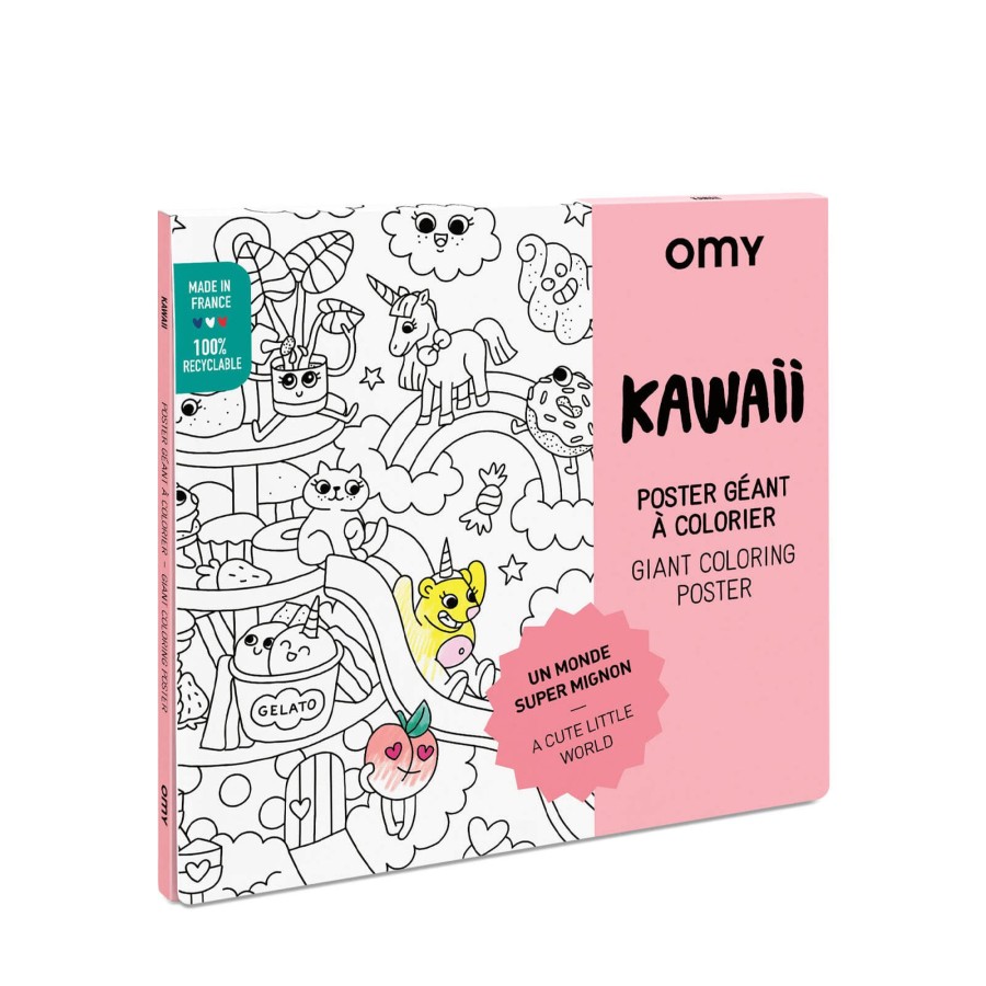 Toys OMY Arts & Crafts | Colouring Poster - Kawaii