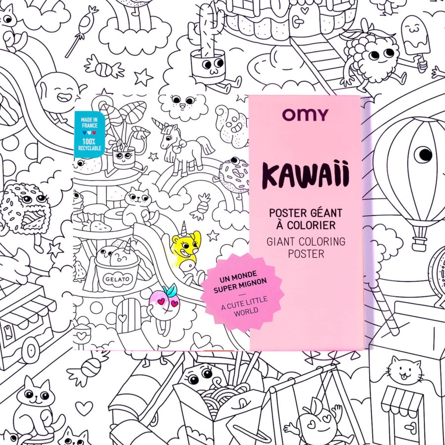 Toys OMY Arts & Crafts | Colouring Poster - Kawaii