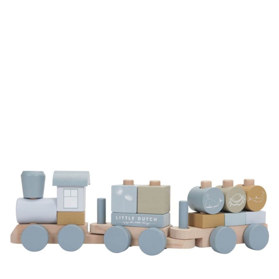 Toys Little Dutch Stacking Toys | Stacking Train Ocean