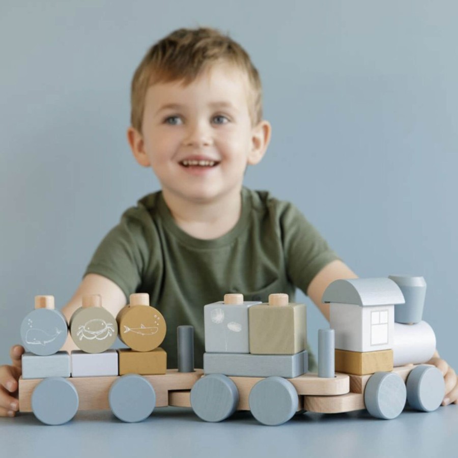 Toys Little Dutch Stacking Toys | Stacking Train Ocean