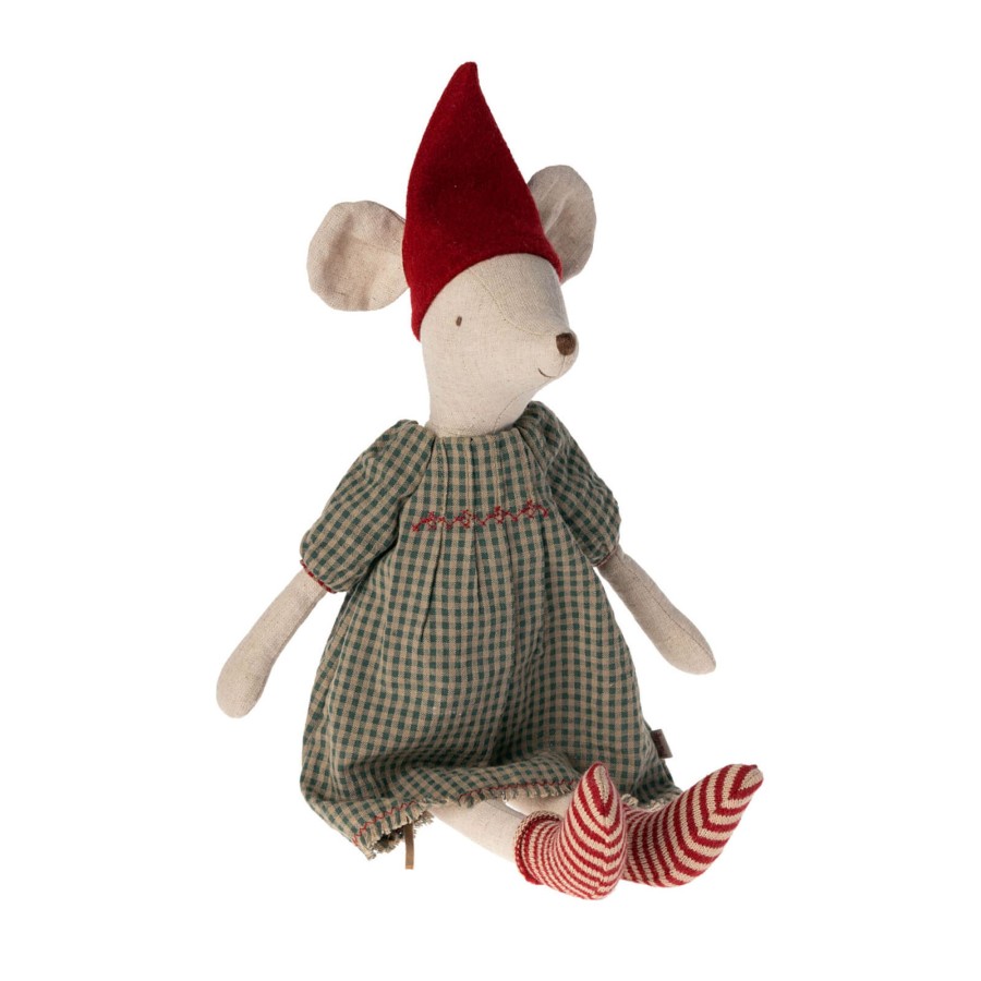 Toys Maileg Soft Toys, Comforters | Christmas Mouse Medium - Girl