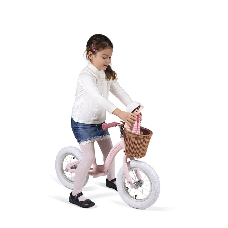 Toys Janod Wooden Toys | Vintage Metal Bikloon Balance Bike - Pink