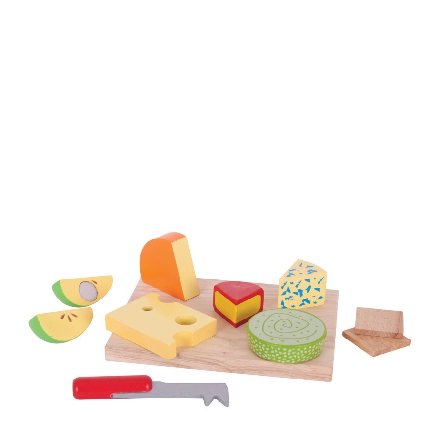 Toys Big Jigs Kitchens, Foods | Wooden Cheese Board Set