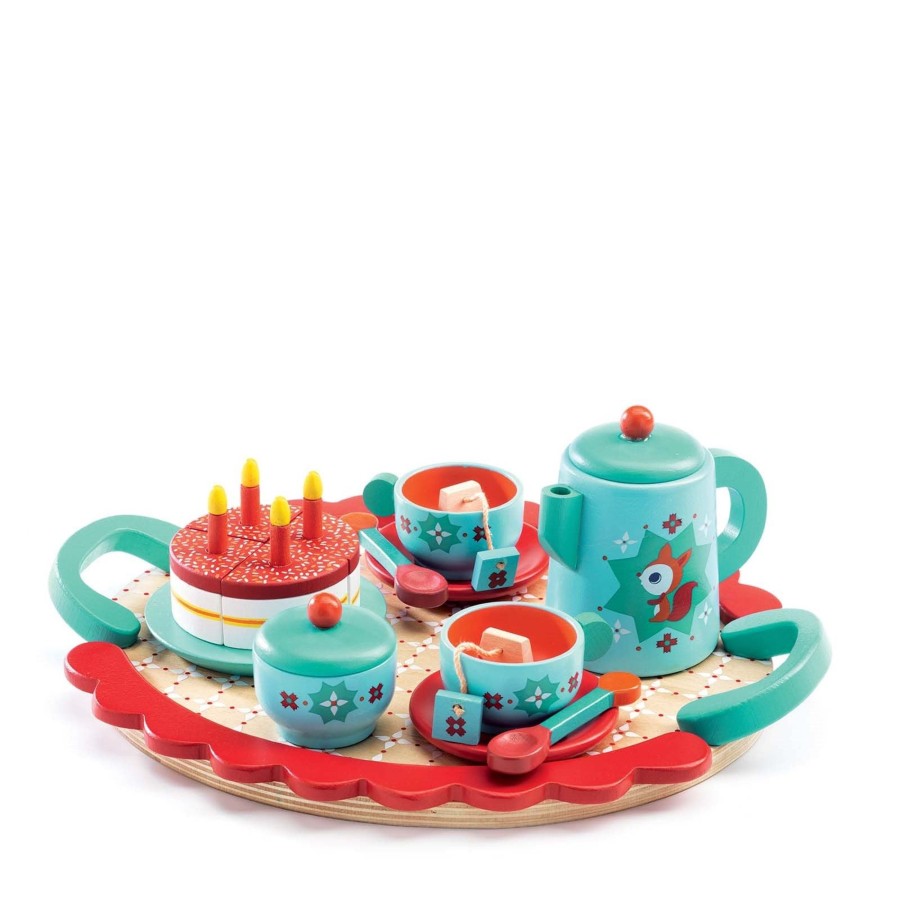 Toys Djeco Kitchens, Foods | Foxs Party Tea Set