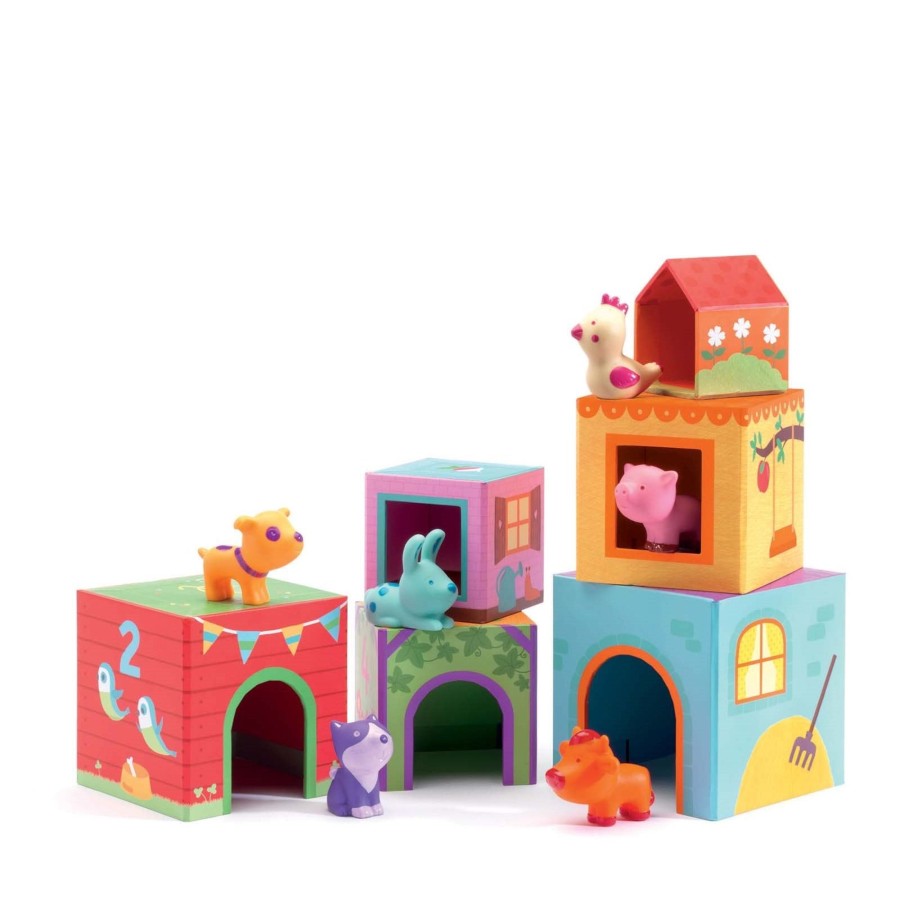 Toys Djeco Stacking Toys | Topanifarm Stacking Blocks