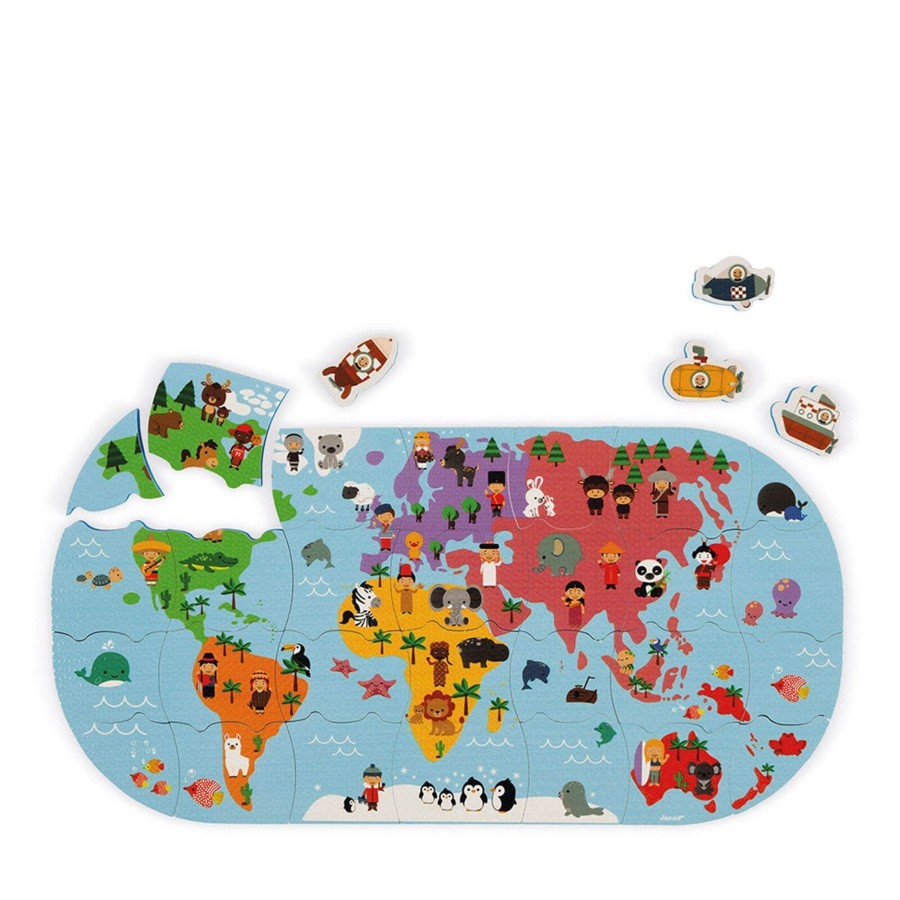 Toys Janod Games, Puzzles, Jigsaws | Bath Explorers Map