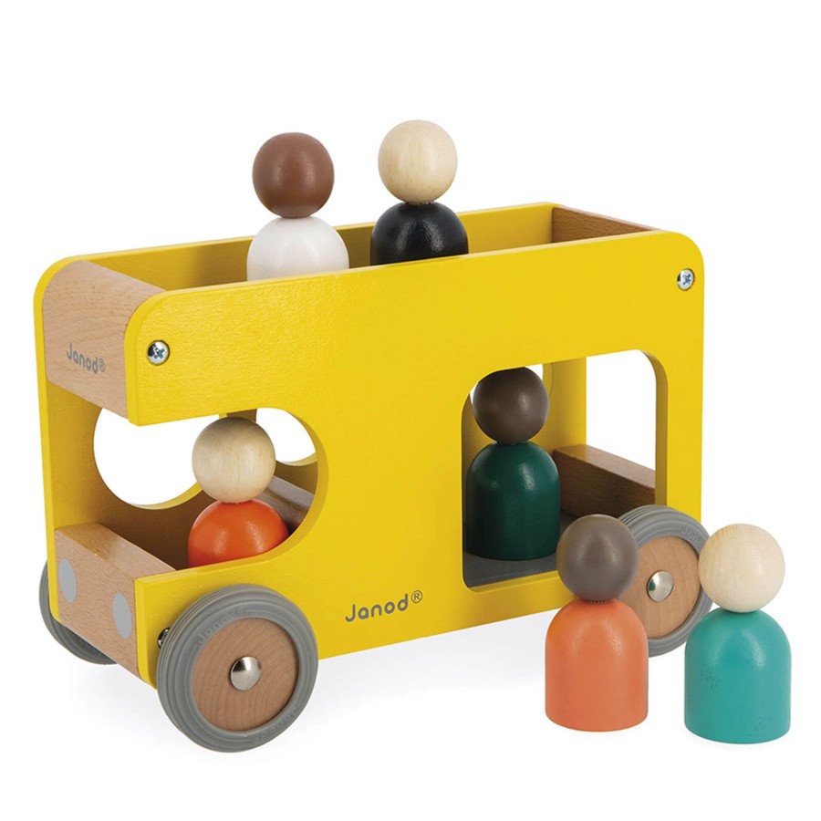 Toys Janod Wooden Toys | School Bus