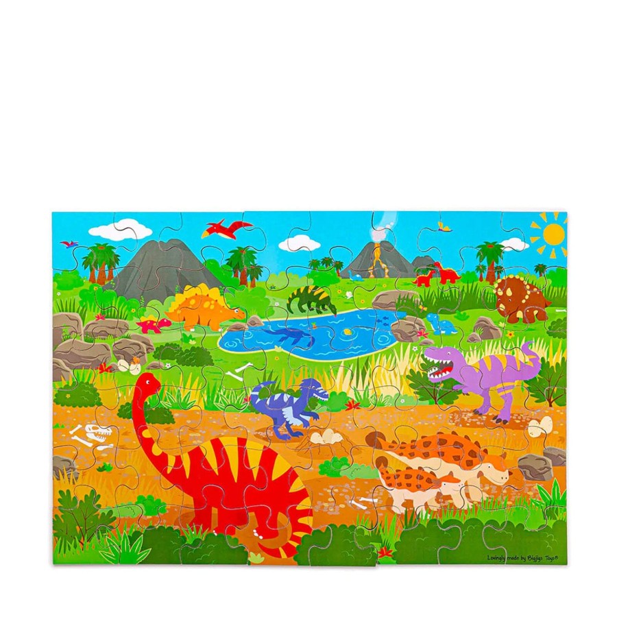 Toys Big Jigs Games, Puzzles, Jigsaws | Floor Puzzle Dawn Of The Dinosaur - 48 Pieces