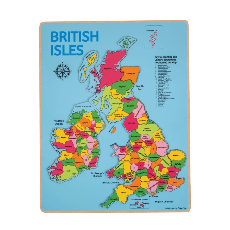 Toys Big Jigs Games, Puzzles, Jigsaws | British Isles Inset Puzzle