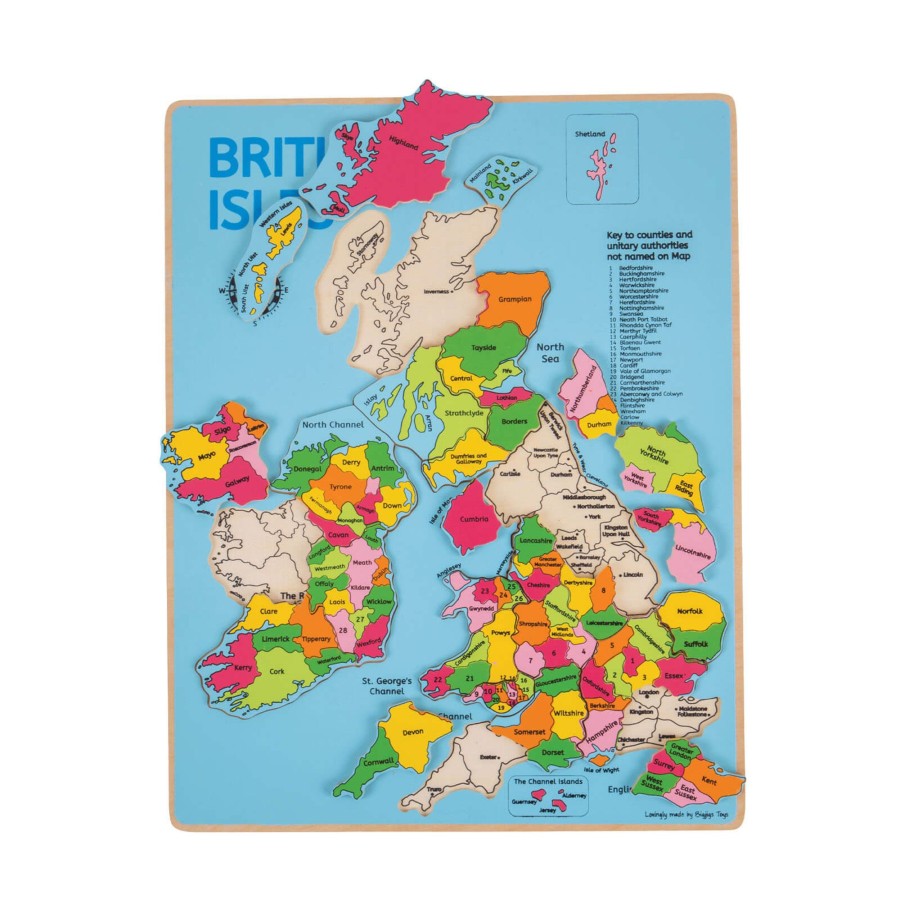 Toys Big Jigs Games, Puzzles, Jigsaws | British Isles Inset Puzzle