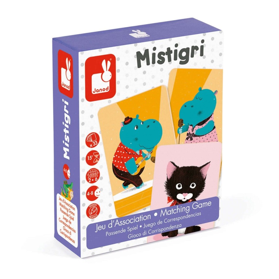 Toys Janod Games, Puzzles, Jigsaws | Mistigri Matching Game