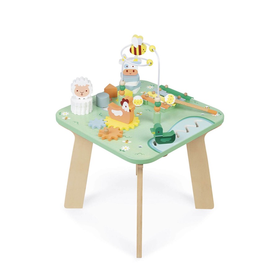 Toys Janod Wooden Toys | Meadow Activity Table