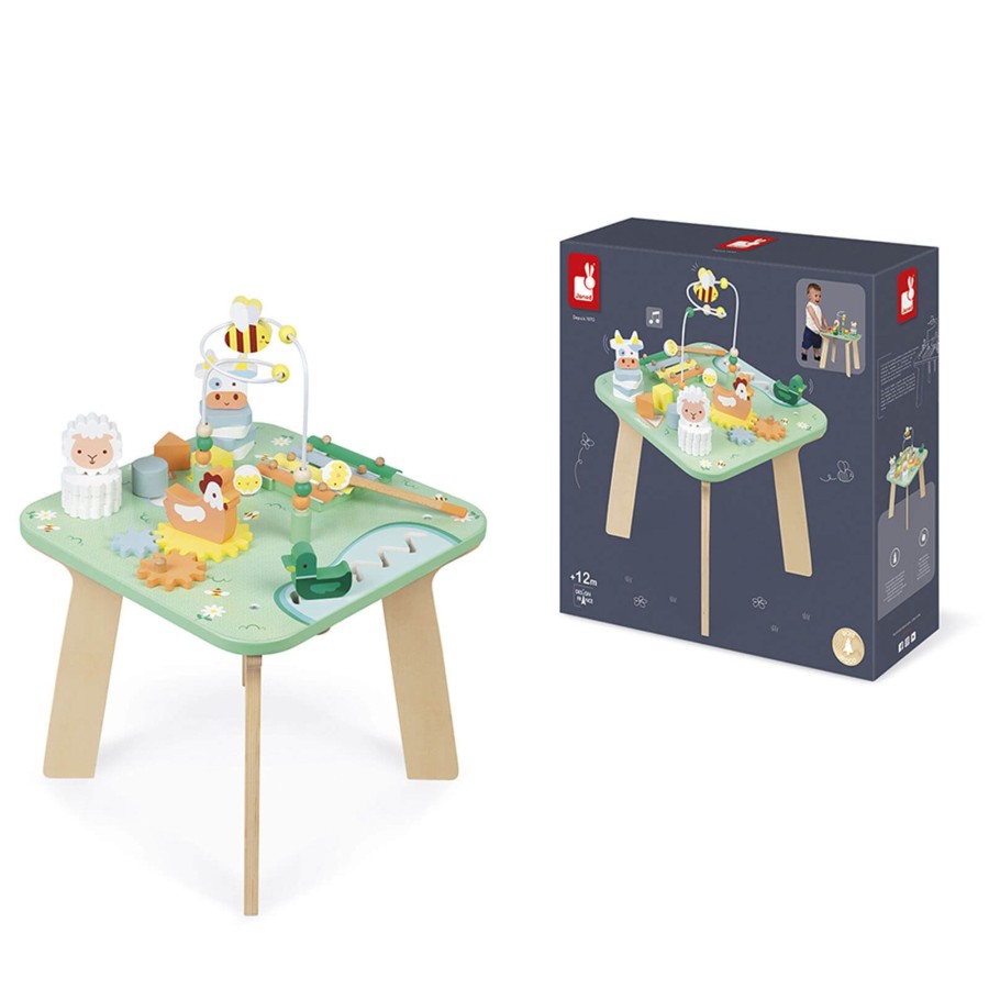 Toys Janod Wooden Toys | Meadow Activity Table