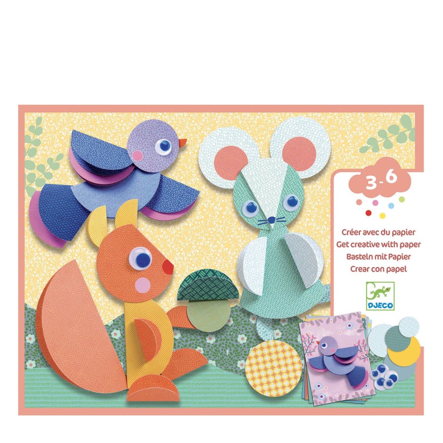 Toys Djeco Arts & Crafts | Paper Collage Craft Set - Round And Round