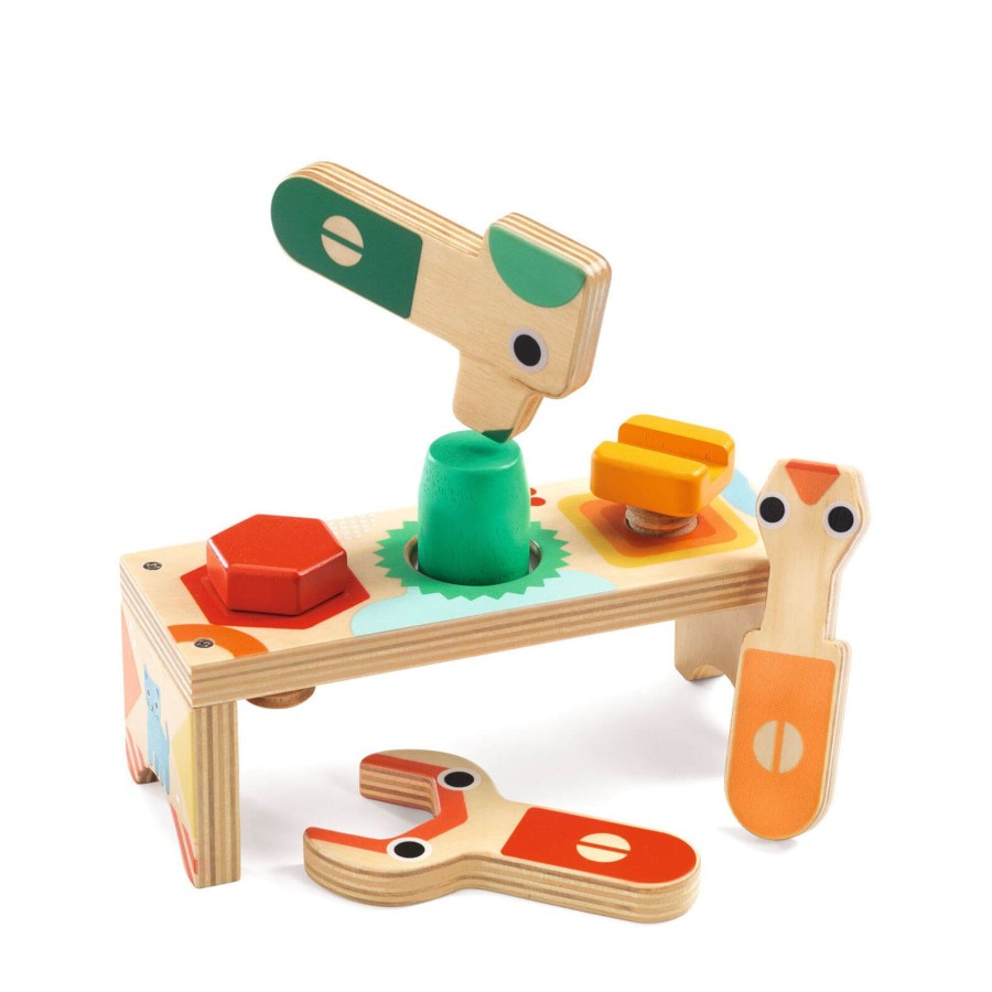 Toys Djeco Tool Sets, Workbenches | Wooden Tool Bench - Bricolou